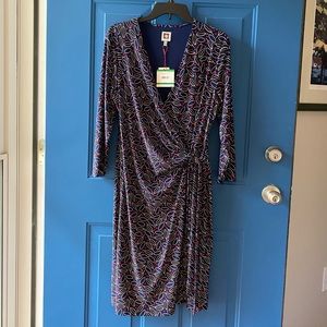 Ann Klein Navy Dress NWT